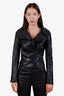 Mackage Black Leather Moto Jacket Size XXS