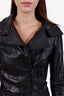 Mackage Black Leather Moto Jacket Size XXS