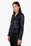 All Saints Black Leather Biker Jacket Size 6