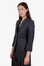 Thom Browne Grey Wool Single Breasted Blazer Size 36