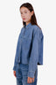 Veronica Beard Blue Cotton Button Up Shirt Size M