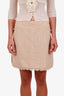 Pre-loved Chanel™ Beige Cotton Mini Skirt Size 40