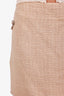 Pre-loved Chanel™ Beige Cotton Mini Skirt Size 40