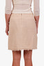 Pre-loved Chanel™ Beige Cotton Mini Skirt Size 40