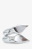 Escarpins Eva métallisés argent Salvatore Ferragamo, pointure 9,5