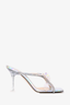 Mach & Mach Crystal Flower Heeled Sandals Size 37.5