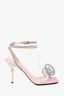 Mach & Mach Pink Satin Bow Heeled Sandals Size 39