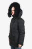 Mackage Black Down Fur Lined Parka Coat Size M