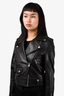 Mackage Black Leather Jacket Size XXS