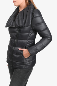 Mackage Black Nylon Quilted Puffer Size M