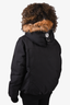 Mackage Black 'Dixon 2 in 1' Down Bomber Jacket with Fur Hood Size 44 Mens