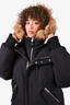 Mackage Black 'Dixon 2 in 1' Down Bomber Jacket with Fur Hood Size 44 Mens