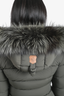 Mackage Green Down/Fox Fur Trim Hooded Jacket Size XS