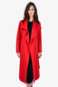 Mackage Red Wool Belted Coat Size XS