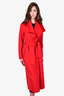 Mackage Red Wool Belted Coat Size XS