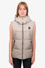 Mackage Taupe Quilted Down Puffer Oversized Vest Size 40