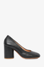 Maison Margiela Black Leather Rounded Heels Size 36.5