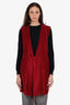 Maison Margiela Red Velvet Vest Size 42
