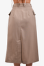 Maison Margiela Tan Khaki Belted Midi Skirt Size 38