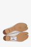 Maison Margiela White Painted Canvas Tabi Flats Size 36