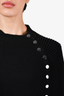 Maje Black Knit Button Cape Size 1