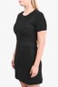 Maje Black Knit Detail Dress Size 3