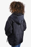 Maje Black Quilted Hooded Puffer Jacket Size 1