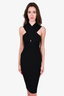 Maje Black Ribbed Knit 'Rochester' Dress Size 1