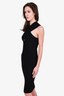 Maje Black Ribbed Knit 'Rochester' Dress Size 1