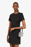 Maje Black Sheath Dress With Silver-Toned Ring Embellishment Size 1