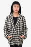 Maje Black/White Houndstooth Jacket Size 34