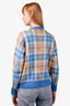 Sandro Blue/Beige Mohair Blend Sweater Size 2