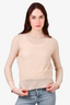 Maje Light Pink Shimmer Wool Crewneck Sweater Size 1