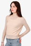 Maje Light Pink Shimmer Wool Crewneck Sweater Size 1