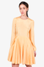 Maje Yellow Patterned Dress Size 38