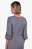 Majorelle Grey Twisted Top with Track Pants Set Size XS