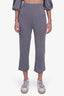 Majorelle Grey Twisted Top with Track Pants Set Size XS