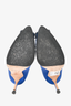 Manolo Blahnik Blue Satin Hangisi Pumps Size 38