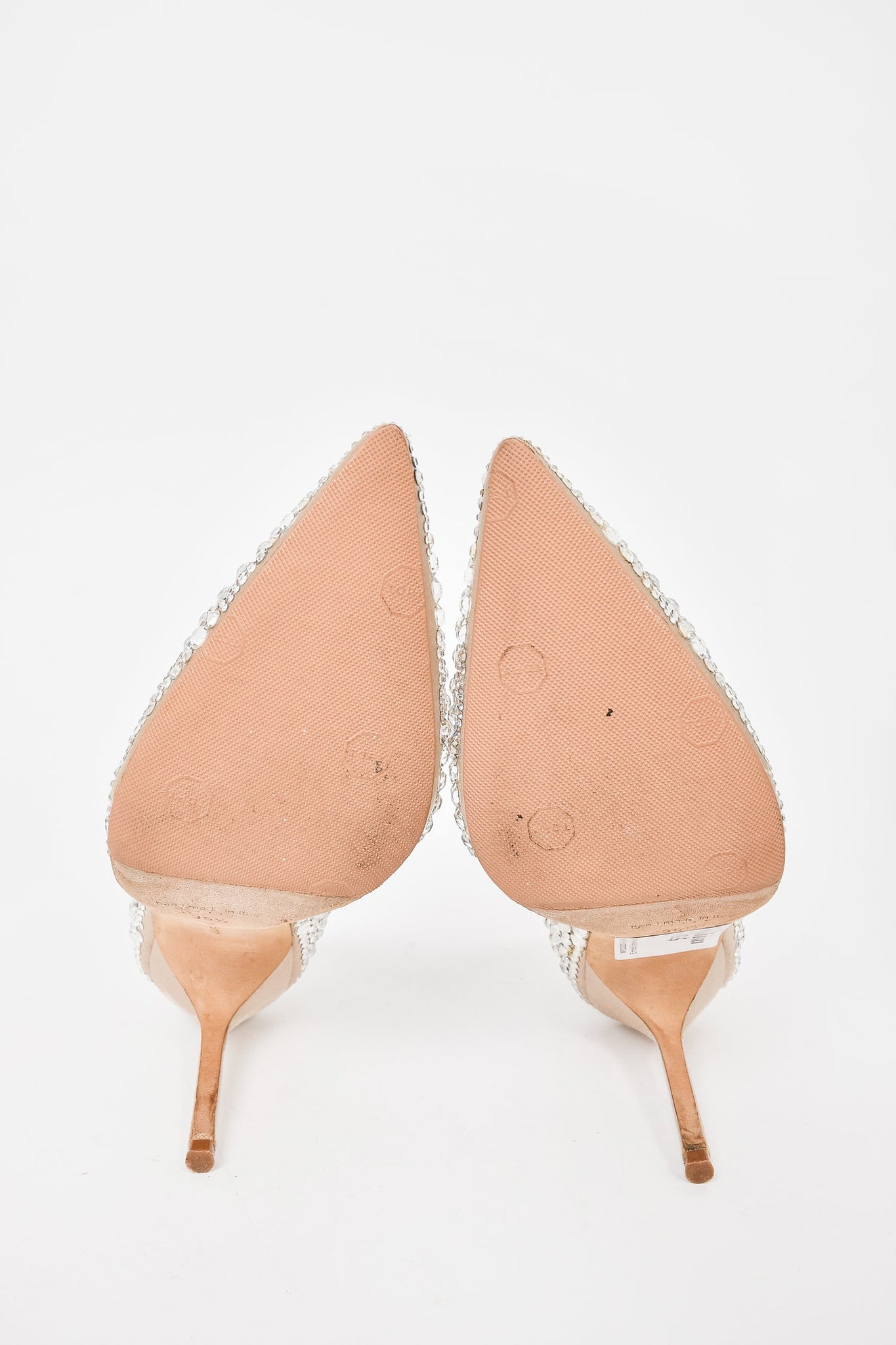 Manolo Blahnik Crystal Embellished Heels sz35.5
