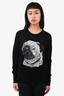 Markus Lupfer Black Sequin Dog Sweater Size S