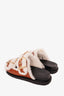 Marni Brown Shearling Sheepskin Sandals Size 36