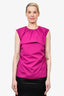 Marni Magenta Sleeveless Ruched Sides Top Size 42