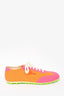 Marni Pink/Orange Canvas Low Top Sneaker Size 41