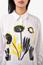 Marni White Sunflower Print Button Down Top Size 42