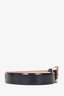 MaxMara Black/Gold Patent Leather Belt Size M