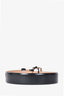 MaxMara Black/Gold Patent Leather Belt Size M