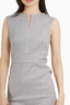 Max Mara Black/White Striped Sleeveless Midi Dress Size 2