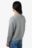 Max Mara Grey Cashmere 'M' Embellished Sweater Estimated M