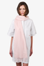 Max Mara Pink Cashmere Fringe Scarf
