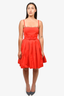 Max Mara Red Strappy Mini Dress Size 4